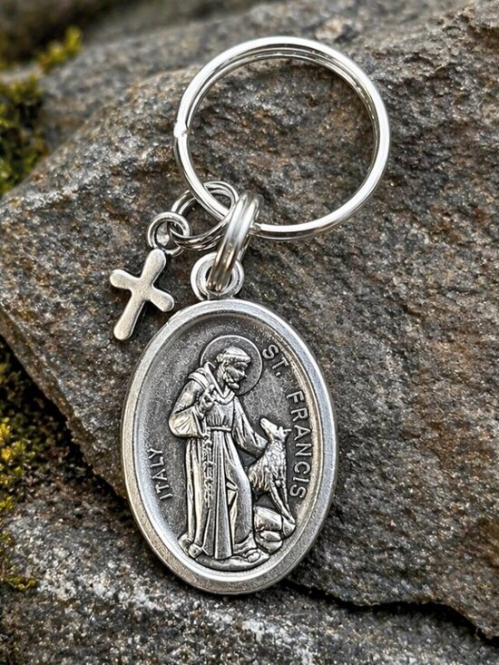 Artisan Other - St. Francis Pet Collar Medal Dog Tag Silver | Handmade